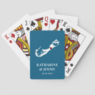Baralho Casamento Bermudo Favorita Deck de Cartões, Mapa I