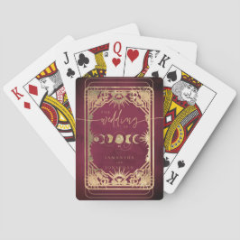Baralho Casamento de Borgonha e Faux Dourado Tarot Celesti