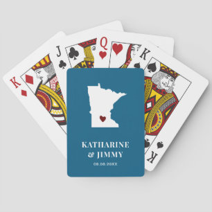 Baralho Casamento de Minnesota favorita a deck de cartões,