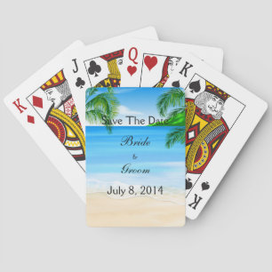 Baralho Casamento De Praia Em Águas Tropicais Salve A Data