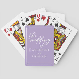 Baralho Casamento Personalizado Lilac Purple