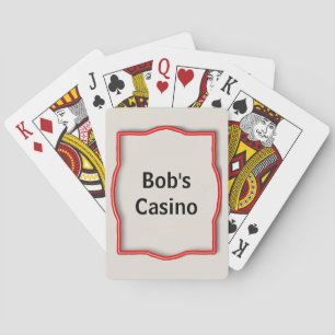 Baralho Casino conhecido feito sob encomenda