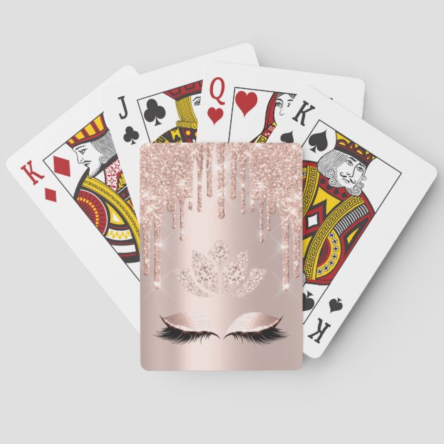 Baralho Casino de Lotus Diamond, Pastel Spark Rosa Rosa Ro (Verso)