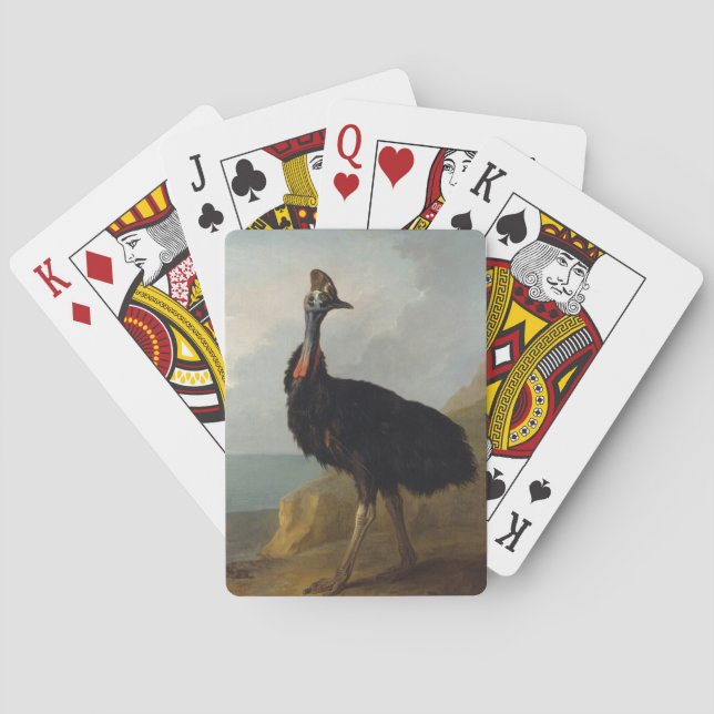 Baralho Cassowary (Ave Australiana) (Arte Animal Selvagem) (Verso)