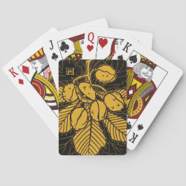 Baralho Castanho-castanho e castanho-da-safra personalizad