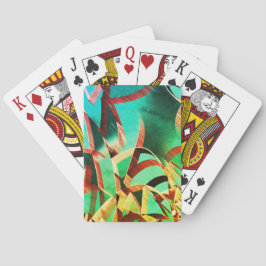 Baralho Castanho passa por verde-rústico e aquamarina