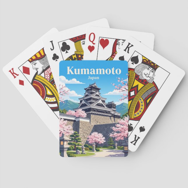 Baralho Castelo Kumamoto Japão (Verso)