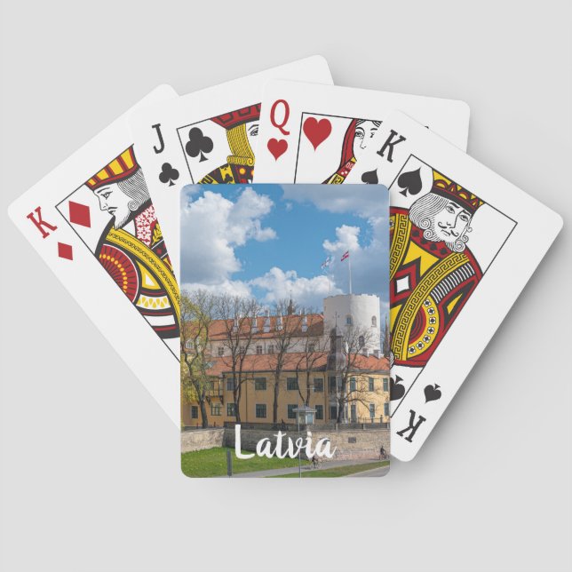 Baralho Castelo Riga em Riga, Letónia (Verso)