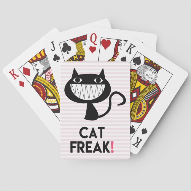 Baralho Cat Freak! Cartões de jogar pôquer da Bicicleta Di (Verso)