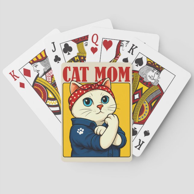 Baralho Cat Mãe Dia de as mães (Verso)