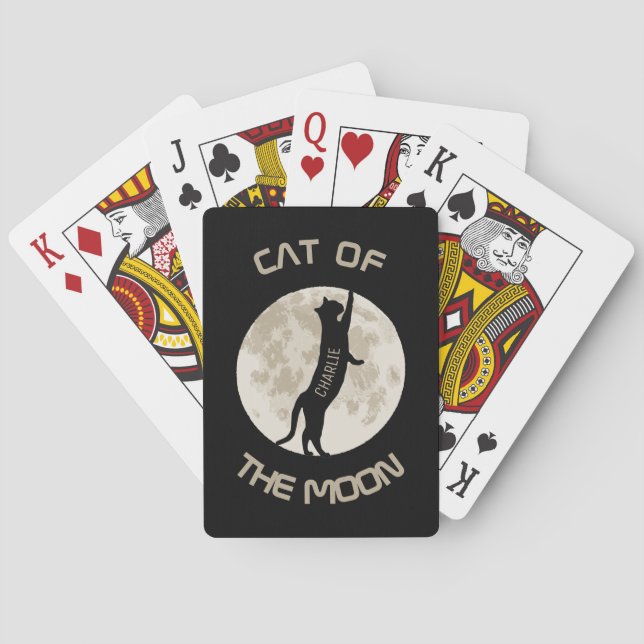 Baralho Cat Of the Moon Personalize name (Verso)