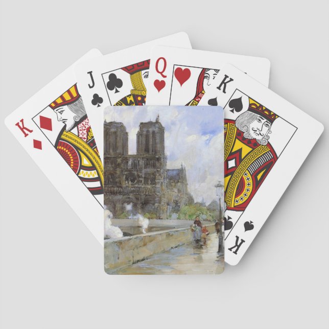 Baralho Catedral de Notre Dame (Paris, França) (Arte Vinta (Verso)