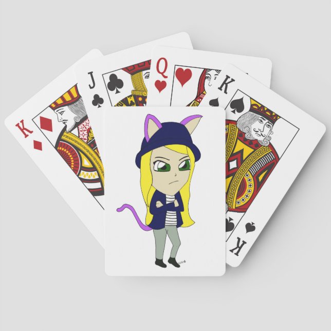 Baralho catgirl chibi (Verso)