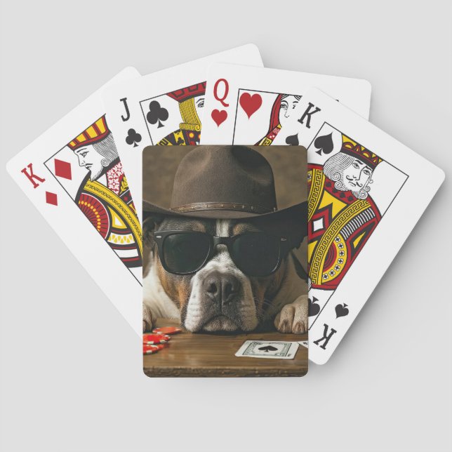 Baralho Caubói Country Pitbull Pôquer (Verso)