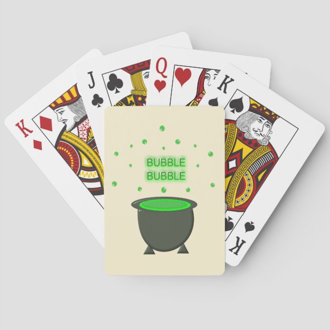 Baralho Cauldron e Bubbling Green Brew Halloween (Verso)