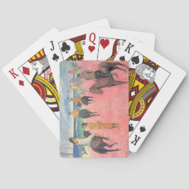 Baralho Cavaleiros Cavaleiros na Praia da Polinésia (por G