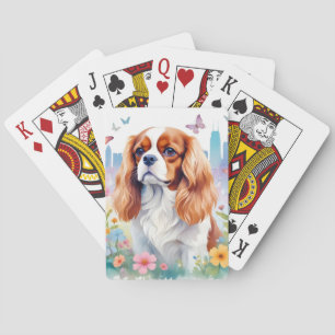 Baralho Cavalier King Charles Vintage Animal Nature City