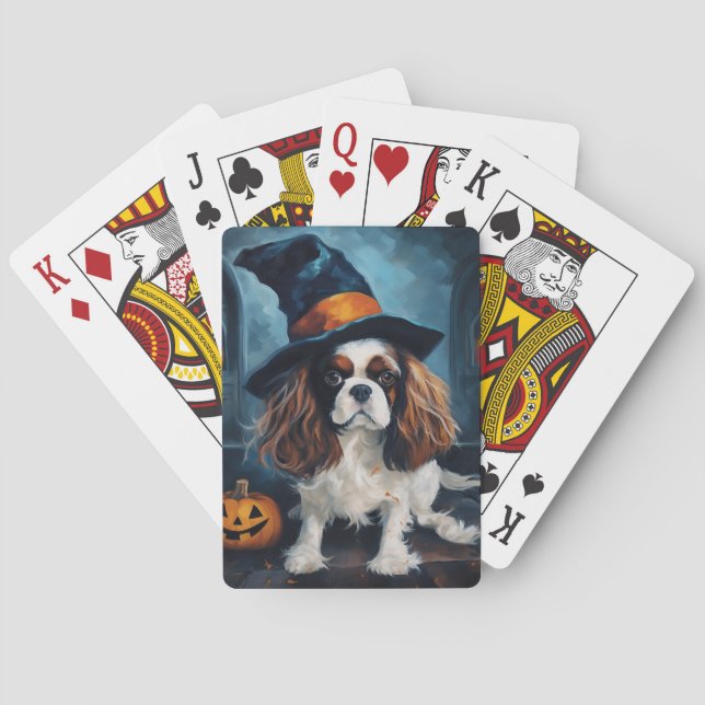 Baralho Cavalier King Pumpkins Halloween Scary (Verso)