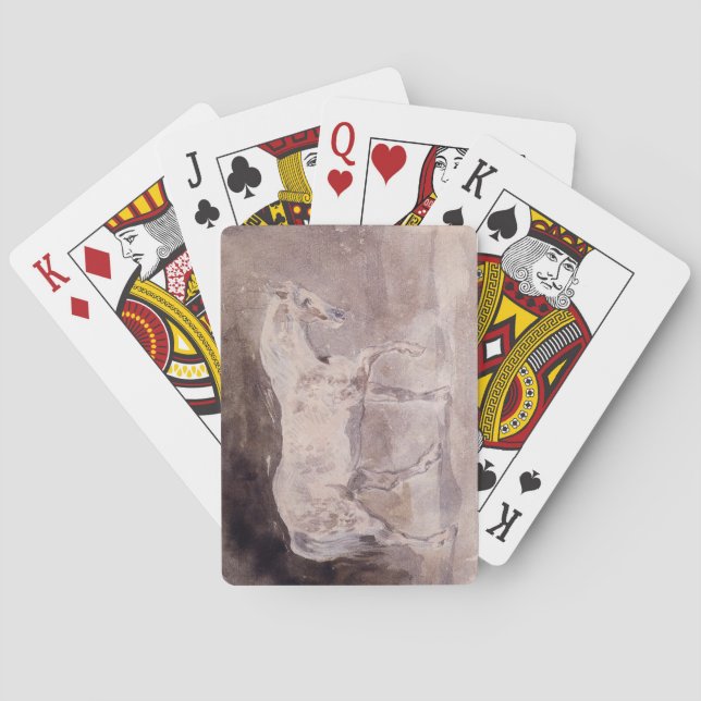 Baralho Cavalo Branco (por Eugene Delacroix) (Verso)