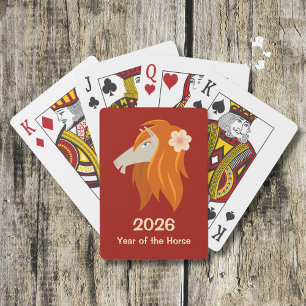 Baralho Cavalo de Fogo Lunar Chinês 2026 Zodiac