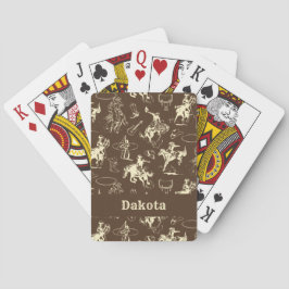 Baralho Cavalos de Cowboy Rodeo Personalizados Ocidentais