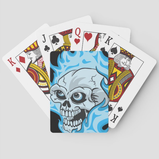 Baralho Caveira Azul (Verso)