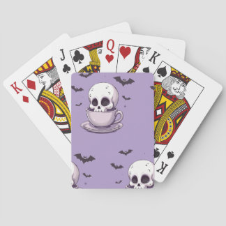Baralho Caveira Pastel Goth em Xícara de Chá