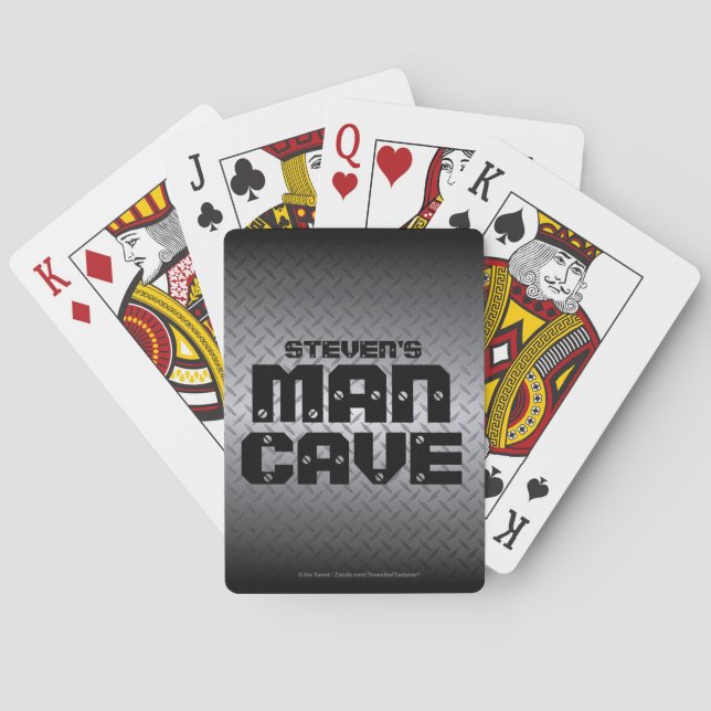 Baralho Caverna de Homem Personalizada de Placa Diamante d (Verso)