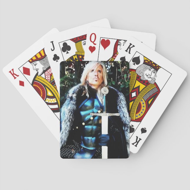 Baralho CDO- cavaleiro dos terceiros cartões de jogo do (Verso)