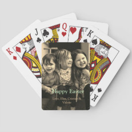 Baralho Celebração de páscoa adicionar felz pascoa de foto