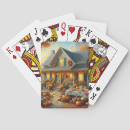 Baralho Celebrar a recompensa do outono com o Charme Cozy