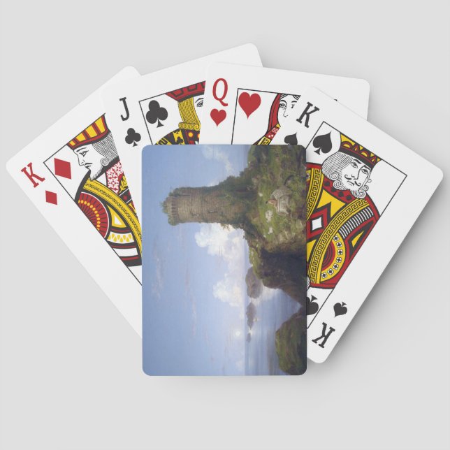 Baralho Cena Costeira Italiana com Torre Arruinada (Verso)