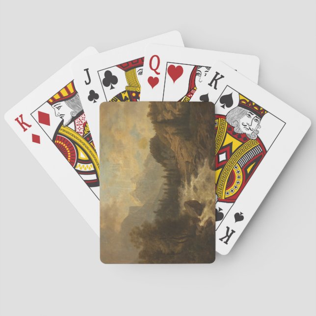 Baralho Cenário de Paisagem Florestal (por Josef Kriehuber (Verso)