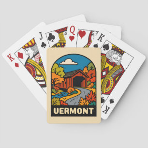 Baralho Cenário de Paisagem Vermont da Viagens vintage Ret