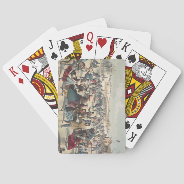 Baralho Central Park, inverno. O lago de patinação. Nova I (Verso)