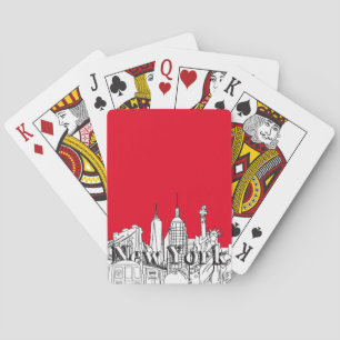 Baralho Centro NYE New York Vacsing Souvenirs NYC Gift