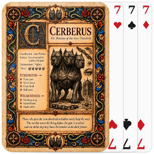 Baralho Cérbero, Arte de Bestiário Medieval