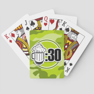 Baralho Cerveja Engraçada: 30, camo verde brilhante, camuf
