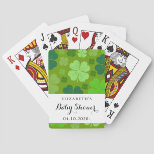 Baralho Chá de fraldas - Dia de São Patrick, Clovers - V