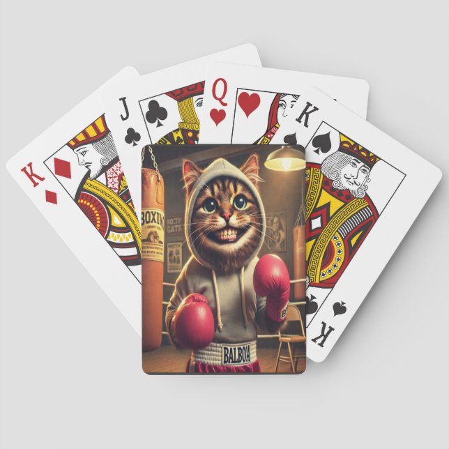 Baralho Champ Boxing? - Gatos com luvas de boxe (Verso)