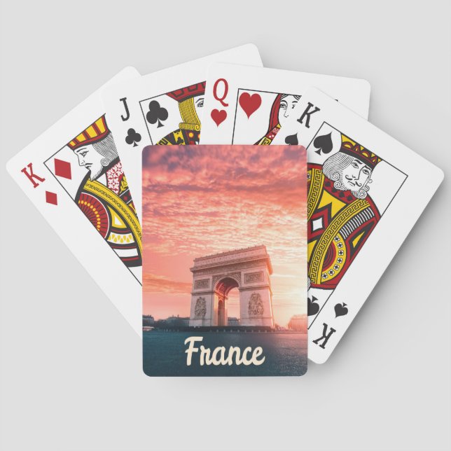 Baralho Champs-Élysées França Paris (Verso)
