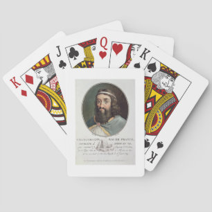 Baralho Charlemagne (747-814), rei de France, gravou perto