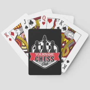 Baralho Checkmate do Chess Player do NOME Personalizado