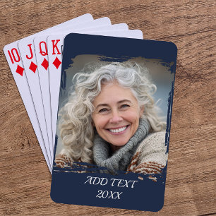 Baralho Cheio Photo Custom Poker — Marinho