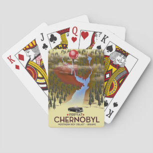 Baralho Chernobyl, Pripyat, Ucrânia Impressão de viagem