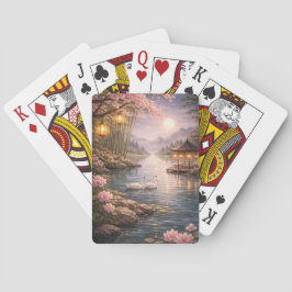 Baralho Cherry Blossom Swan Lake Playing Cards – Aesthetic