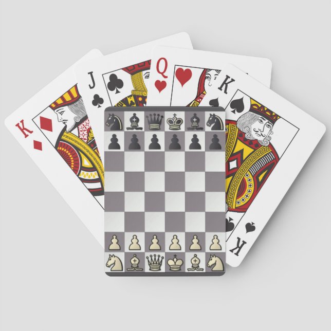 Baralho Chess playing cards (Verso)