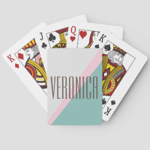 Baralho Chic de Nome Geométrico Personalizado - Coca-Cola