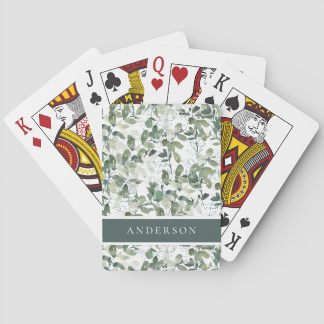 Baralho Chic Eucalyptus Monographic Name (Verso)