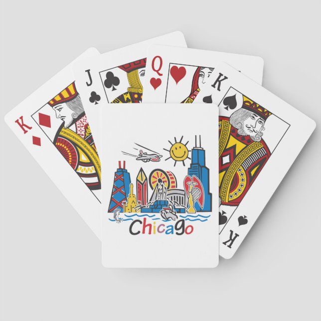 Baralho Chicago Kids Skyline (Verso)